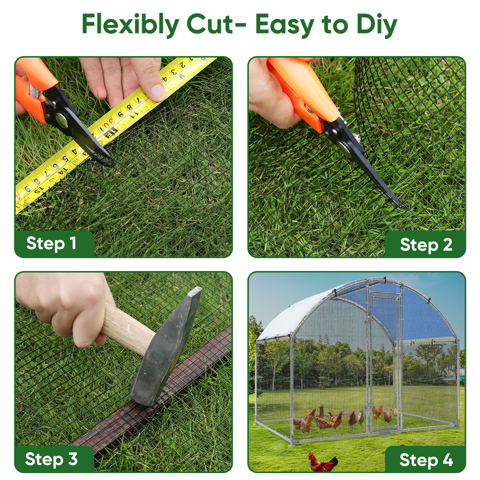 UULID black hardware cloth 1/4 inch 48 x 100 ft 23