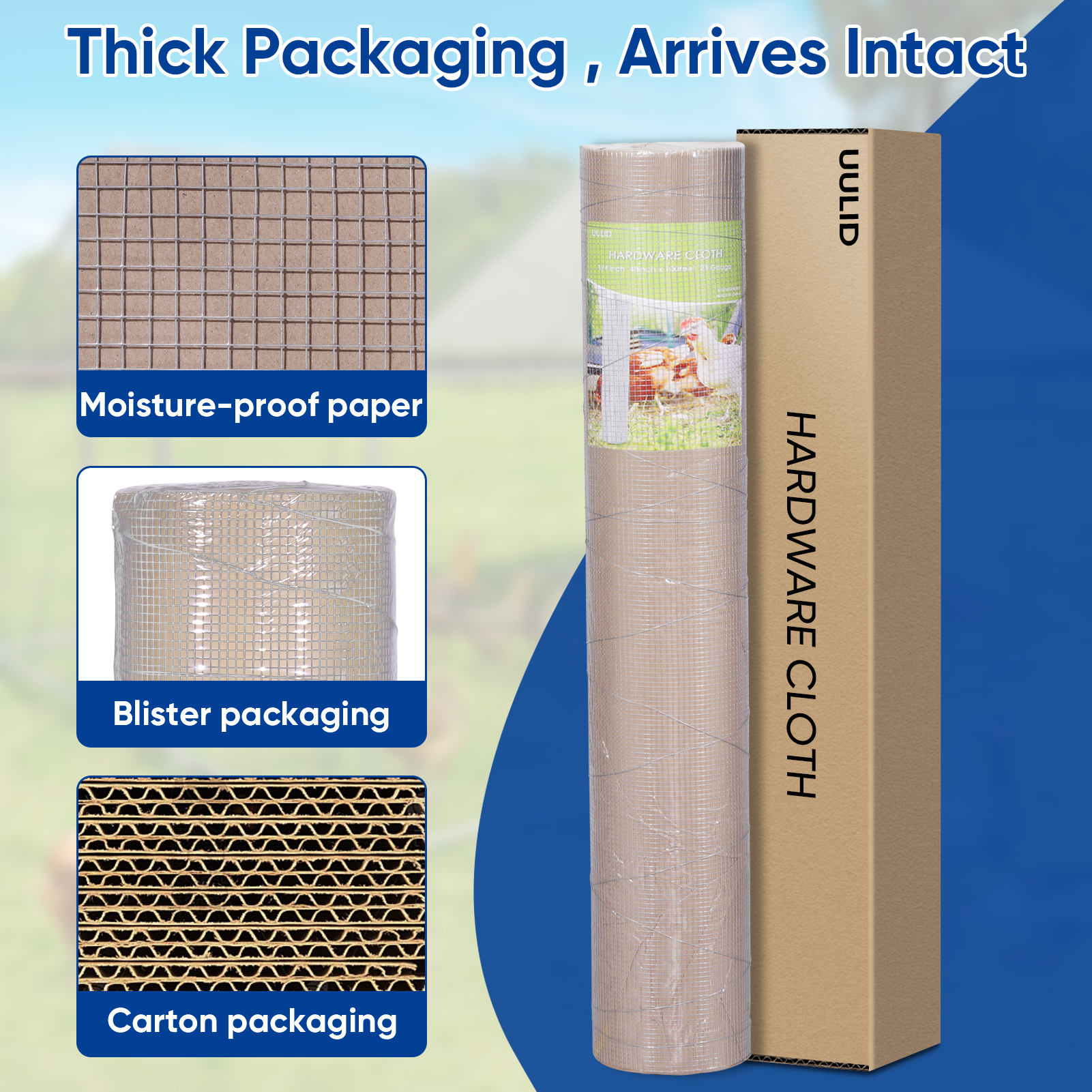 UULID Hardware Cloth 1/4 Inch 48 x 100 ft 23